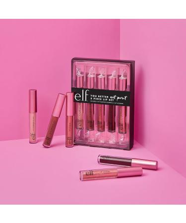 Buy e.l.f. You Better Not Pout 5-Piece Lip Set - Bold Shades Lip Lacquer & Plumping Gloss | International Shipping - Buy Online on GoSupps.com
