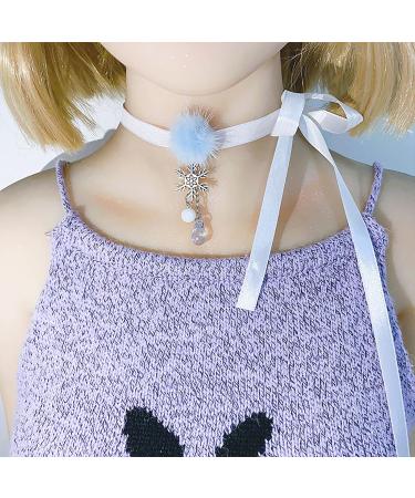 Kuaiyiju Harajuku Snowflake Choker Necklace for Women - Aesthetic Adjustable Jewelry Elegant Collarbone Chain - Buy Online on GoSupps.com