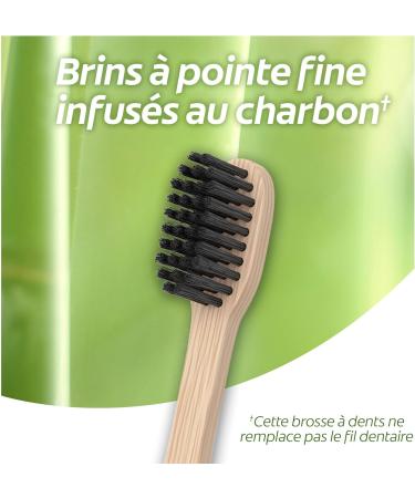 Eco-Friendly Colgate Bamboo Toothbrush with Charcoal - Soft & Biodegradable for Sensitive Teeth - Promotes Healthy Oral Care - Buy Online on GoSupps.com