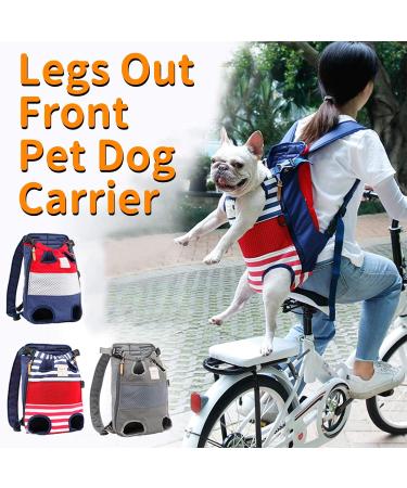 Legs Out Front Pet Dog Carrier Front Chest Backpack Adjustable Hands-Free Backpack Travel Bag for Small Medium Dog Puppy Cat Outdoor Shoulder Strap Padded (Leg Spacing 21 CM x Length 40 CM Grey) Leg Spacing 21 CM x Length 40 CM Grey - Buy Online on GoSupps.com