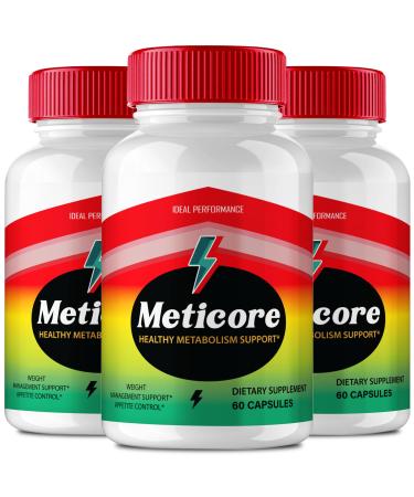 Meticore Keto Capsules Meticore Advanced Formula Supplement Pills - Maximum Strength Meti Core Health and Wellness Capsules All Natural Keto Pills Meti Core Keto Reviews (3 Pack)