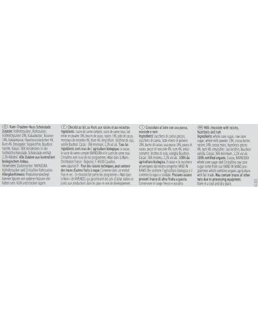  Rapunzel Rapunzel Rum Nut Chocolate HH (1 x 100 g) - Organic - Buy Online on GoSupps.com