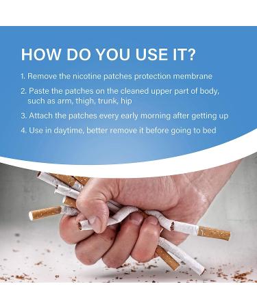 Aroamas Nicotine Patch 14mg - 24 Hour Nicotine Transdermal System to Quit Smoking - Stop Smoking Aid Step 2 - Buy Online on GoSupps.com