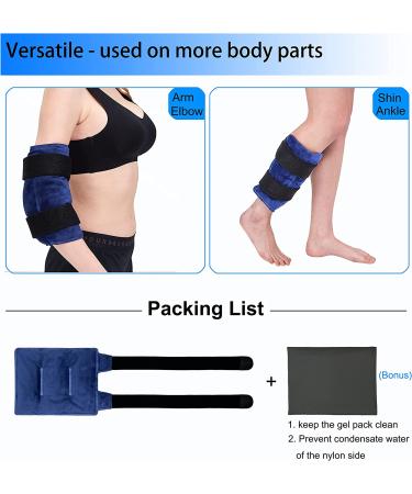 Koo-Care Knee Ice Pack for Injuries - Reusable Gel Wrap for Pain Relief & Swelling - Hot Cold Compress for Arthritis, Meniscus Tear, Sprains, ACL, Knee Replacement - Post-Surgery Therapy (Navy) - Buy Online on GoSupps.com