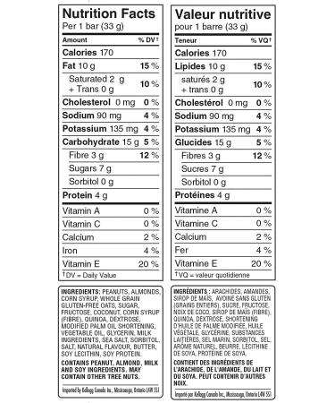Kellogg's Special K Quinoa Caramel Sea Salt and Mixed Nuts Bars 165g/5.8oz - Imported from Canada - Buy Online on GoSupps.com