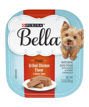 Purina Bella Single Serve Adult Wet Dog Food in Savory Juices - (12) 3.5 oz. Trays Grilled Chicken