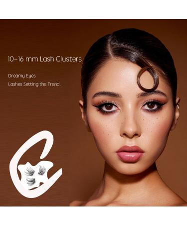 Shop EHSZM Beauty Natural Look C Curl Lash Clusters (10-16mm) - Lightweight Individual Lash Extensions for Any Occasion - Buy Online on GoSupps.com