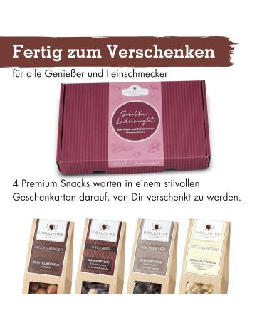 Wellnuss Ladiesnight - Premium Gift Set for Women | 4 Nut & Chocolate Snacks | Perfect Gift Idea for Girlfriend Mother & Sister - Buy Online on GoSupps.com