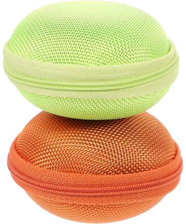Gleavi 10 Pcs Essential Oil Storage Bags | Perfume & Nail Polish Organizer | Travel Case for Bottles | Light Green & Orange Design - Buy Online on GoSupps.com