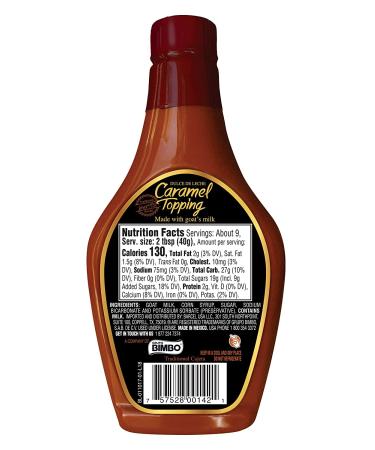 CORONADO Dulce de Leche Caramel Topping 13 Oz - Sweet Cajeta Sauce/Spread with Real Goat Milk - Squeezable Bottle - Authentic Mexican Flavor - Pack of 1 - Buy Online on GoSupps.com