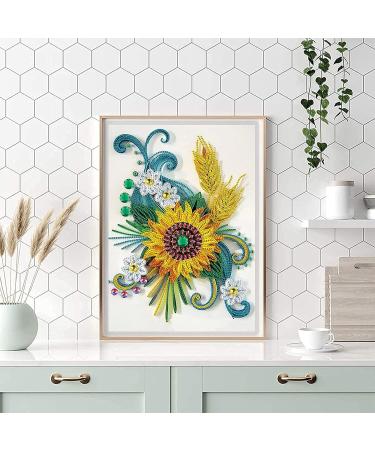 TRRCEPOS Partial Drill Diamond Painting  5D Diamond Painting Kit for Adults and Kids Diamond Flower Pictures 12 X 16 Inch (Diamond Flower-E) A-Diamond flower-E - Buy Online on GoSupps.com