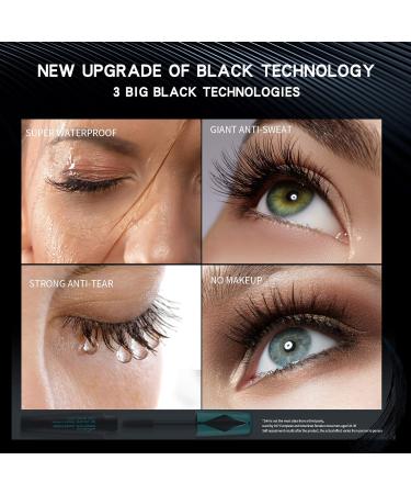 Mimore Vegan Mascara for Sensitive Eyes Lasts All Day Waterproof Smudge Proof Eyelash Mascara Best Eyelash Lengthening & Volume Enhancing Makeup (Black) (Black)  - Buy Online on GoSupps.com