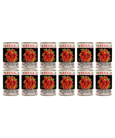 Rega - Tinned Cherry Tomatoes - 12 x 400g - Premium Italian Cherry Toamtoes