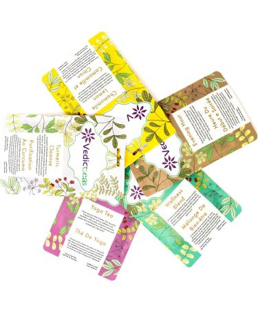 Wellness Blend Herbal Tea By Vedic Teas With Rooibos Raspberry Leaves Chamomile 100gm or 3.5oz - Buy Online on GoSupps.com