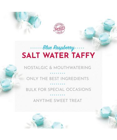 Blue Raspberry Saltwater Taffy - 3 Pound Bulk Pack - Buy Online on GoSupps.com