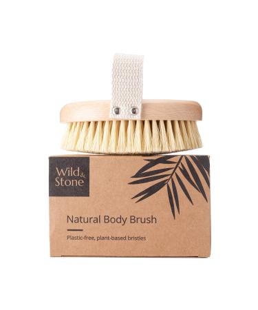 Wild & Stone | Dry Brushing Body Brush | Gentle Exfoliating Brush | Cellulite Remover | Body Exfoliator | Natural & Sustainable Body Brush