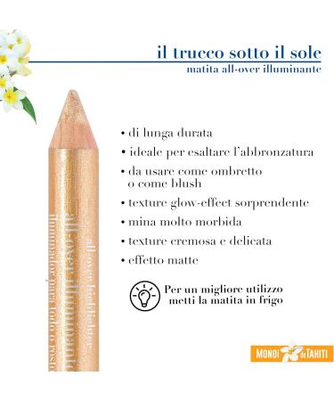Helan Mono de Tahiti - Multipurpose Make Up Face Illuminator as Eyeshadow Pencil Glitter Eye Light Dots and Blush Stick with Vitamin E and Jojoba Oil Long Lasting Makeup Glow Effect Makeup - Buy Online on GoSupps.com