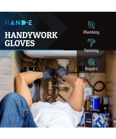 Hand-E Touch Disposable Black Nitrile Gloves - 200 Medium Pack, 5 Mil Thick, Heavy Duty, Medical Exam, Powder & Latex Free - Food Safe - Buy Online on GoSupps.com