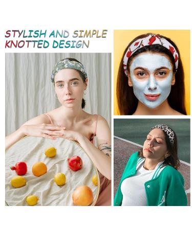 OTIANNAY Wide Knotted Headbands - 10 PCS Anti-slip Boho Cross Knot Hair Bands | Fashion Floral Hair Accessories for Women and Girls - Buy Online on GoSupps.com