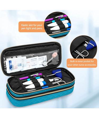 Damero Double Layer Stethoscope Case - Compatible with 3M Littmann/ADC/Omron Stethoscopes - Travel Bag for Nurse Accessories - Teal - Buy Online on GoSupps.com
