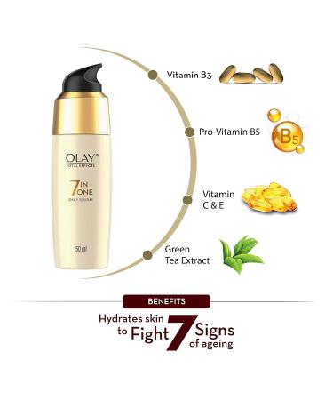 Olay Total Effects 7-in-1 Anti-Aging Serum 50ml - Best Anti-Aging Serum for Youthful Skin | Buy Internationally - Buy Online on GoSupps.com