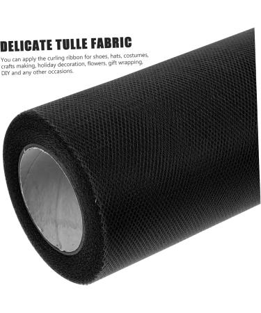 STOBOK 4 Rolls White Skirt Womens Skirts Baby Belt Diy Mesh Ribbon Mesh Belt Wedding Bride Decorative Mesh Black 0.01X15X2285CM - Buy Online on GoSupps.com