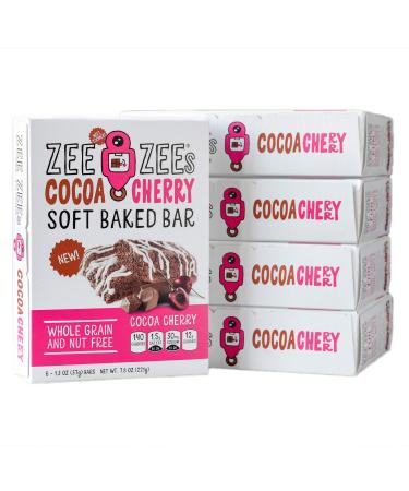 Zee Zees Cocoa Cherry Soft Baked Snack Bars, Nut-Free, Whole Grain, Naturally Flavored,1.3 oz, 30 pack
