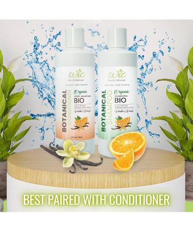 WIC Family Naturals Organic Shampoo and Conditioner Set For All Hair Types Phthalate Paraben & Sulfate Free Shampoo and Conditioner Gentle Formula (Vanilla & Orange 16oz) Vanilla & Orange 473 ml (Pack of 2) - Buy Online on GoSupps.com