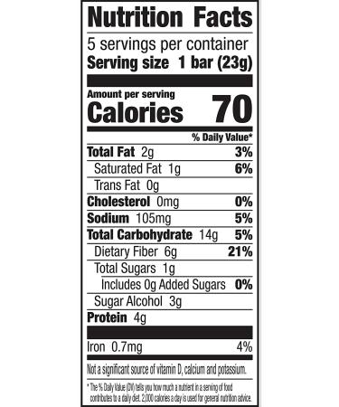 Fiber One 70 Calorie Chewy Snack Bars - Chocolate Caramel and Pretzel - 5 ct - Buy Online on GoSupps.com