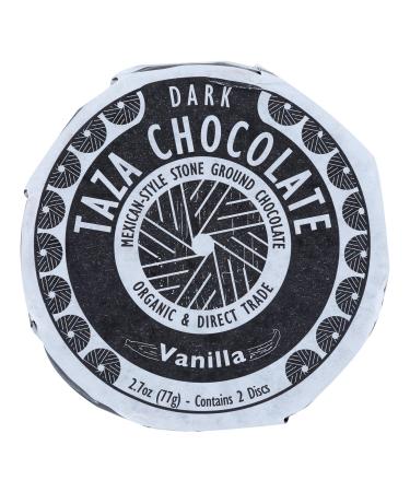 Taza Organic Vanilla Chocolate Mexicano Disc, 2.7 Ounce (12 Per Case)