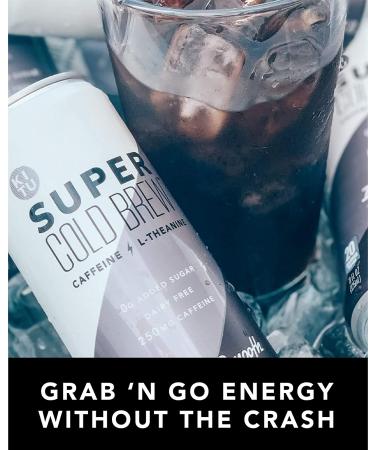 KITU Super Cold Brew Coffee Cans 0g Sugar 0 Calories 11 Fl Oz 12 Pack - Original Flavor | Iced Canned Coffee by Super Coffee - Buy Online on GoSupps.com