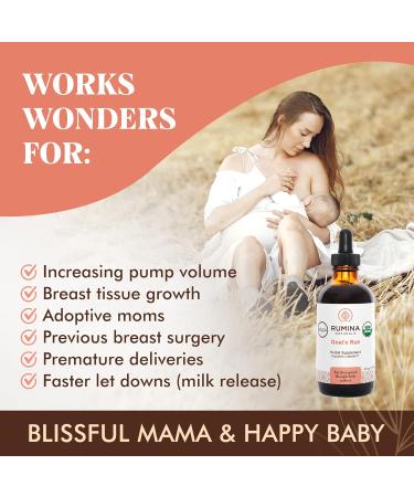 Goats Rue Lactation Supplement Certified Organic Herbal Breastfeeding Supplement To Boost Your Breastmilk Supply (Helps Build Breast Tissue) - Fenugreek Free Non-GMO Vegan All Natural Made in Canada (2oz / 59 ml) 59 ml (Pack of 1) - Buy Online on GoSupps.com
