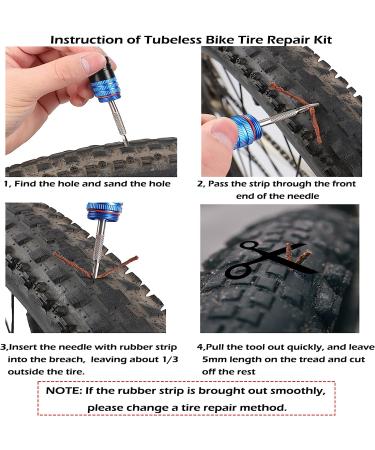 RRK Tubeless Bike Tire Repair Kit with Sealant Injector Syringe and Valve Removal Tool Set - Buy Online on GoSupps.com