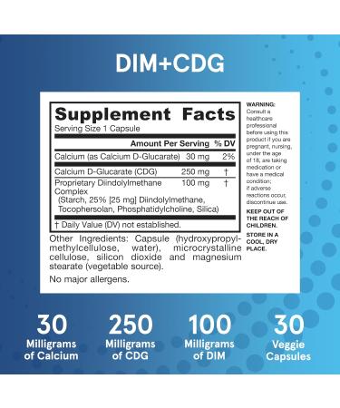 Jarrow Formulas DIM + CDG Detox - 30 Veggie Caps for Enhanced Detoxification - Buy Online on GoSupps.com