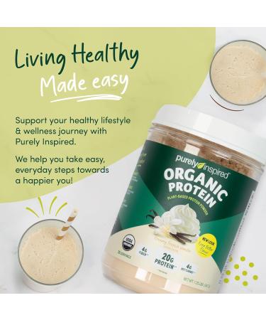 Purely Inspired Organic Protein 100% Plant-Based Nutritional Shake French Vanilla 1.50 lbs (680 g) - Buy Online on GoSupps.com