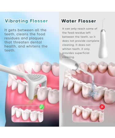 OZZTOUCH Electric Flosser with 50 Replacement Heads - 3-in-1 Power Flosser Gum Stimulator & Tongue Cleaner for Adults & Kids - Ideal Electric Dental Care Solution - Buy Online on GoSupps.com