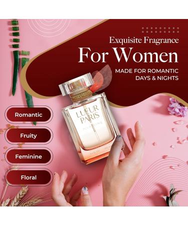 Lueur Paris Pour Femme Womens Perfume - Fruity Floral Patchouli Sweet Citrus White Musk - 3.4 fl oz / 100 ml - Buy Online on GoSupps.com