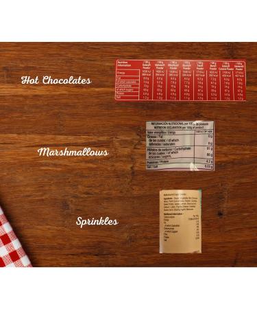 Hot Chocolate Selection Gift Hamper - Celebrations Hot Chocolate Sachets x8 with Rainbow Sprinkles and Marshmallows - Buy Online on GoSupps.com