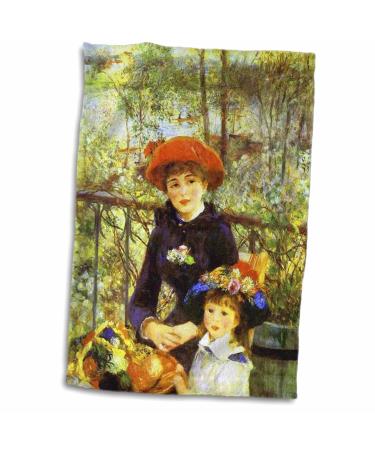 3dRose Florene Famous Art - Renoirs Painting On The Terrace - Towels (twl-61854-1) 15x22 Hand Towel