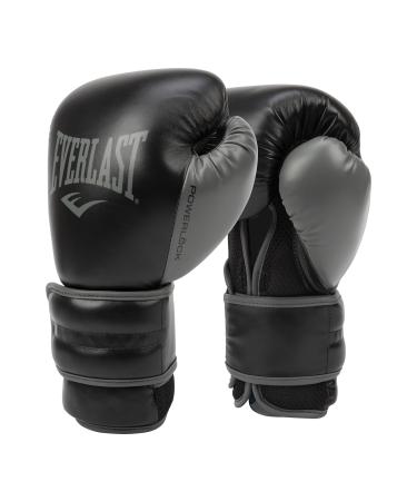 Everlast PowerLock2 Training Glove Black/Grey 16 Ounce