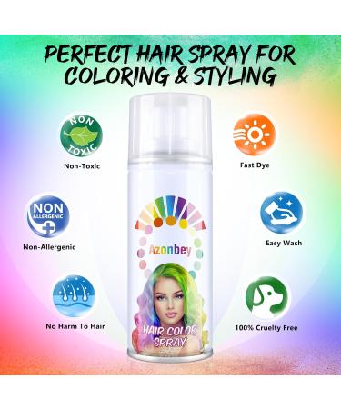 Buy Temporary Hair Color Spray & Wax - Azonbey Kids Hair Dye Pomade #Purple | 1-Day Washable & Easy to Use - Buy Online on GoSupps.com