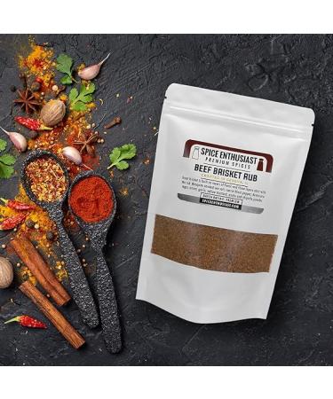 Spice Enthusiast Beef Brisket Rub - 8 oz: Premium Seasoning Blend for Succulent Brisket - Buy Online on GoSupps.com