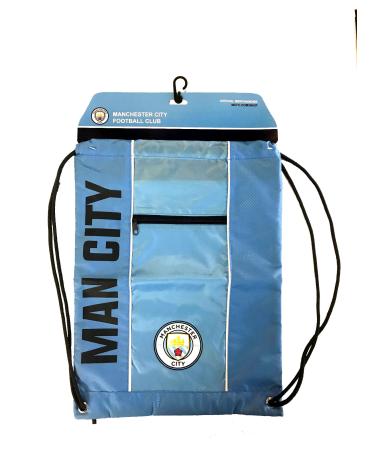 Icon Sports Fan Shop Officially Licensed Drawstring Bag UEFA Champions League Soccer Manchester City, Team Color, OSFM
