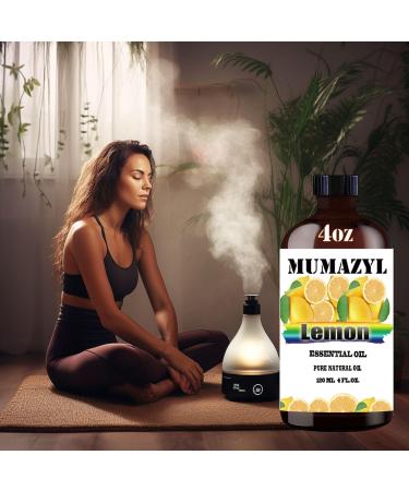Lemon Essential Oil Lemon Oil 4 Fl Oz 120ML for Diffuser Humidifier Yoga Cleaning DIY Candle Soap Making Essential Oils - Buy Online on GoSupps.com