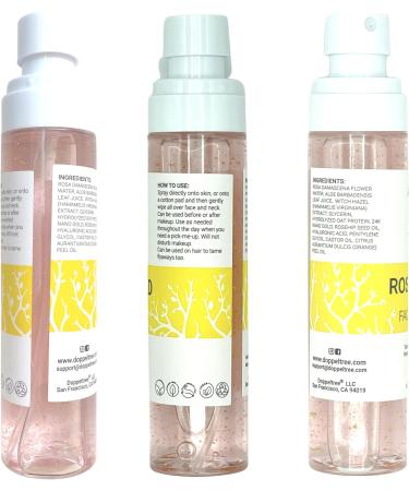 Hydrating Facial Spray Toner with Rosewater & Hyaluronic Acid | Doppeltree - San Francisco Formulation - Buy Online on GoSupps.com