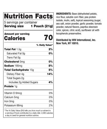 WW Barbecue Potato Crisps - Gluten-free - 2 SmartPoints - 2 Boxes (10 Count) - Weight Watchers Reimagined BBQ Chips 0.74oz (Pack of 10) - Buy Online on GoSupps.com