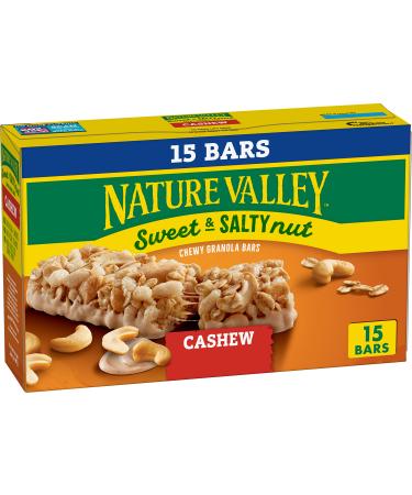 Nature Valley Granola Bars, Sweet and Salty Nut, Cashew, 1.2 oz, 15 ct