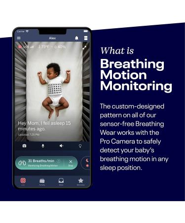 Nanit Breathing Wear Swaddle 3-Pack for Nanit Pro Baby Monitor | Track Baby's Breathing from Anywhere | 100% Cotton | Size Small 0-3 Months | Multi-Color - Buy Online on GoSupps.com