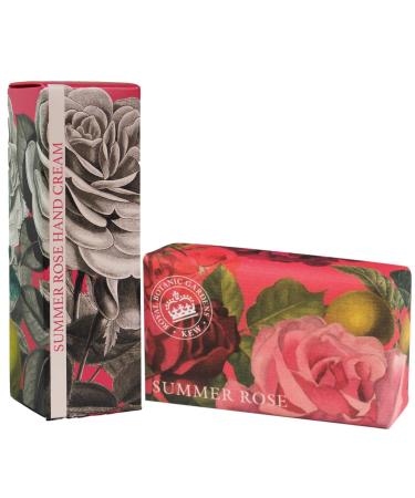 Royal Botanic Gardens Kew Hand Cream & Shea Butter Set - Summer Rose