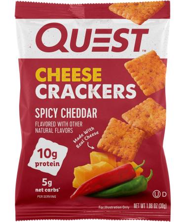Quest Dipped Cookies & Cream Protein Bars and Spicy Cheddar Cheese Crackers Bundle 12 Count Each - Buy Online on GoSupps.com